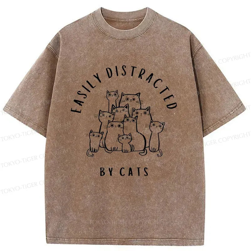 Kyoto-Lion Focus On The Cats Washed T-Shirt