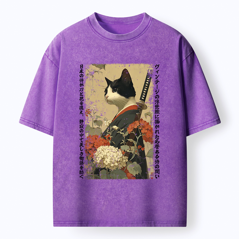 Unisex Japanese Floral T-Shirt On Sale