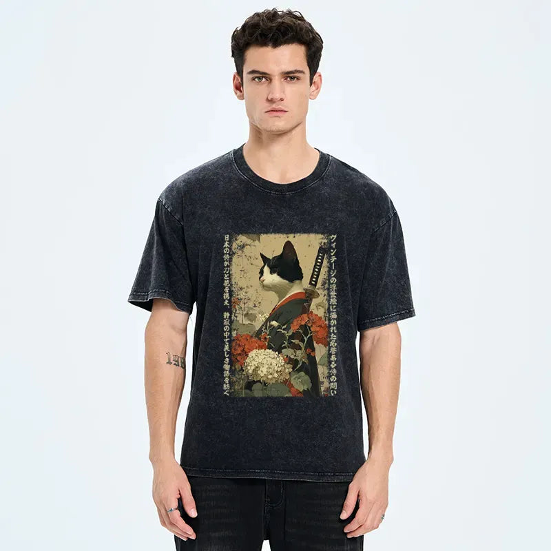 Japanese Samurai T-Shirt for Streetwear