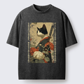Kyoto-Lion The Floral Samurai Washed T-Shirt