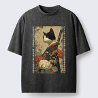 Kyoto-Lion The Floral Samurai Washed T-Shirt