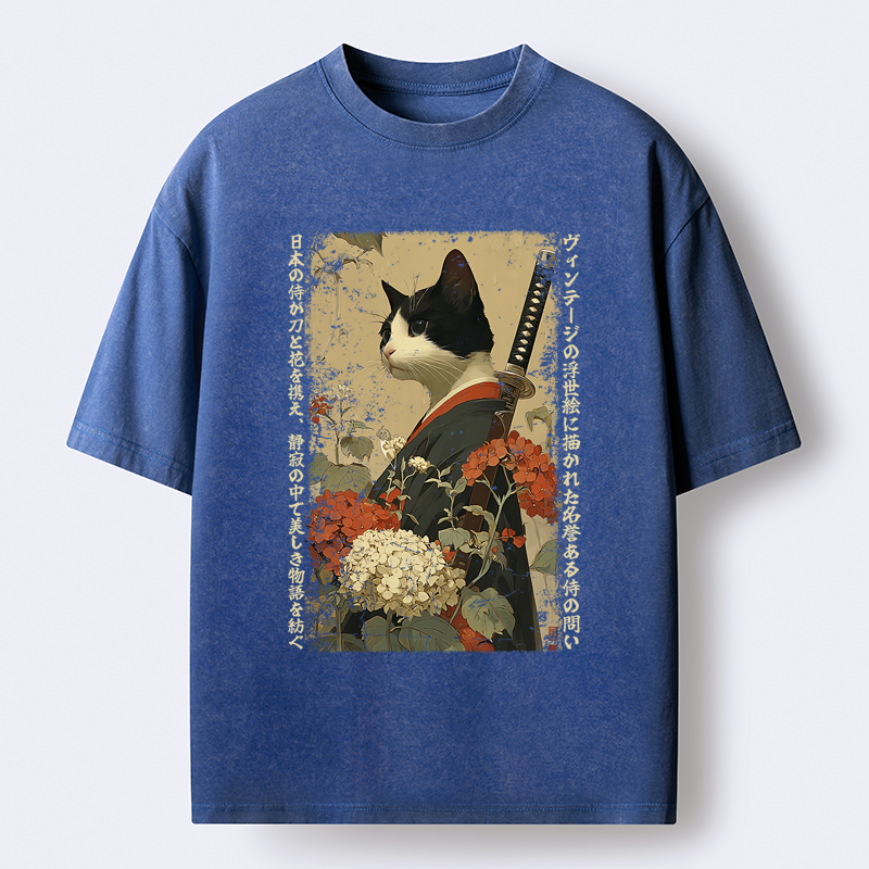 Japanese Samurai T-Shirt for Streetwear