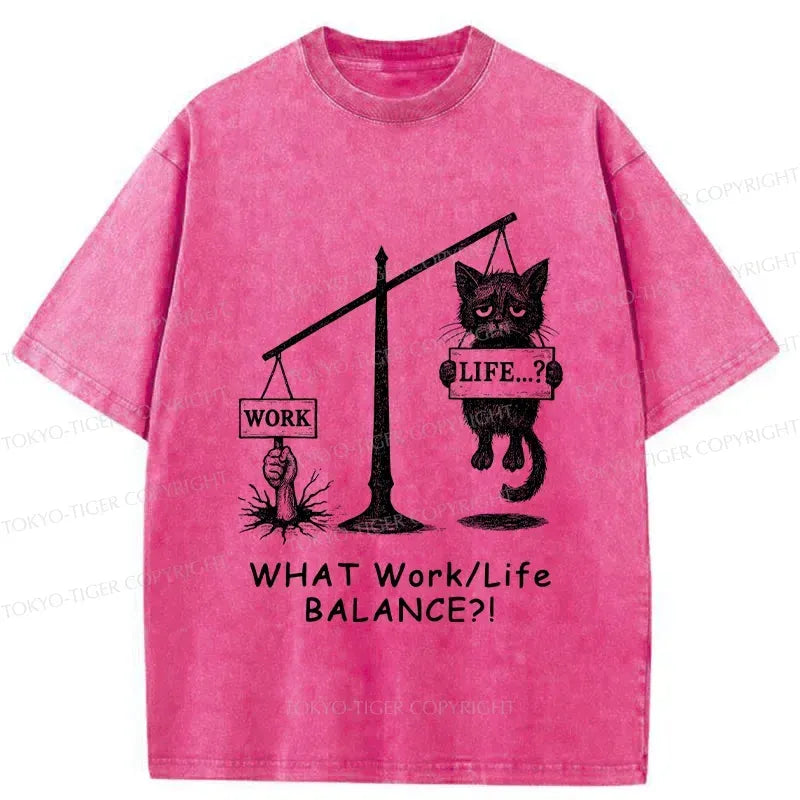Work-Life Balance Vintage T-Shirt for Casual