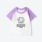 Japanese frog raglan tee for kids on sale