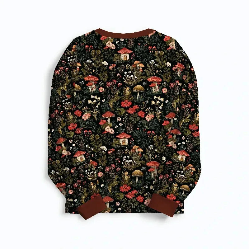 japanese mushroom family pajama set