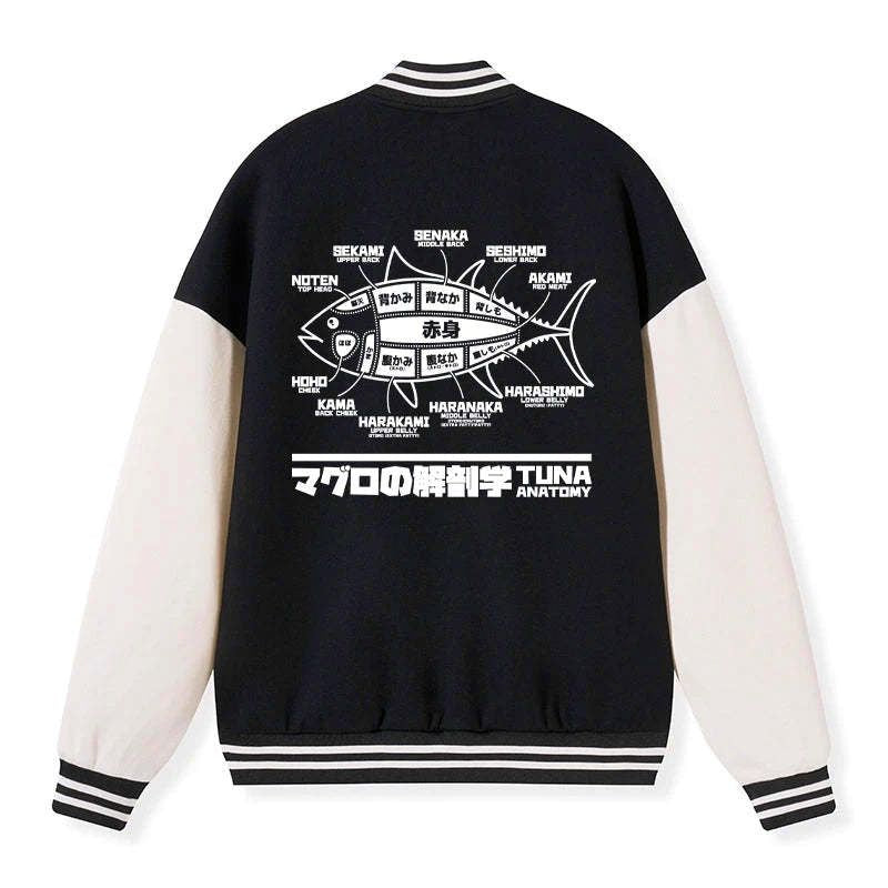 japanese tuna dissection map jacket streetwear