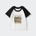 Kyoto-Lion Edible Plants Some Only Once Joke Kids Raglan T-shirt