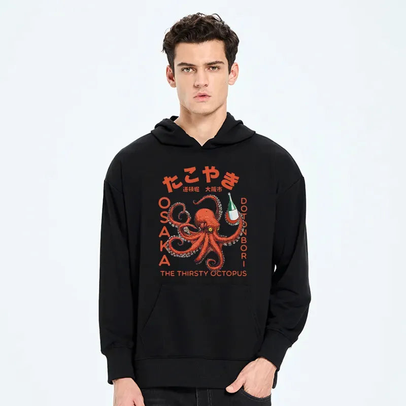 japanese octopus soju hoodie for daily wear