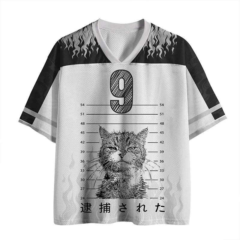 Kyoto lion cat mesh jersey for sports