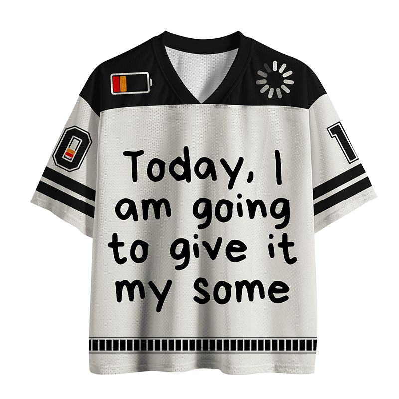 Funny Sarcastic Mesh Jersey for Sports