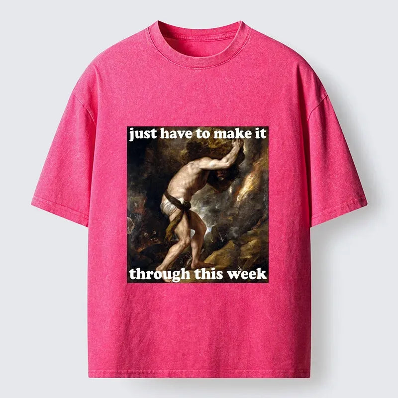 kyoto lion sisyphus t-shirt for busy week