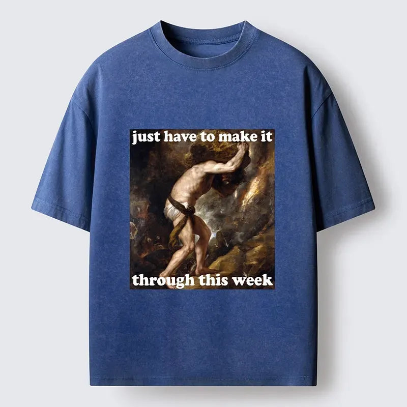 kyoto lion sisyphus t-shirt for busy week