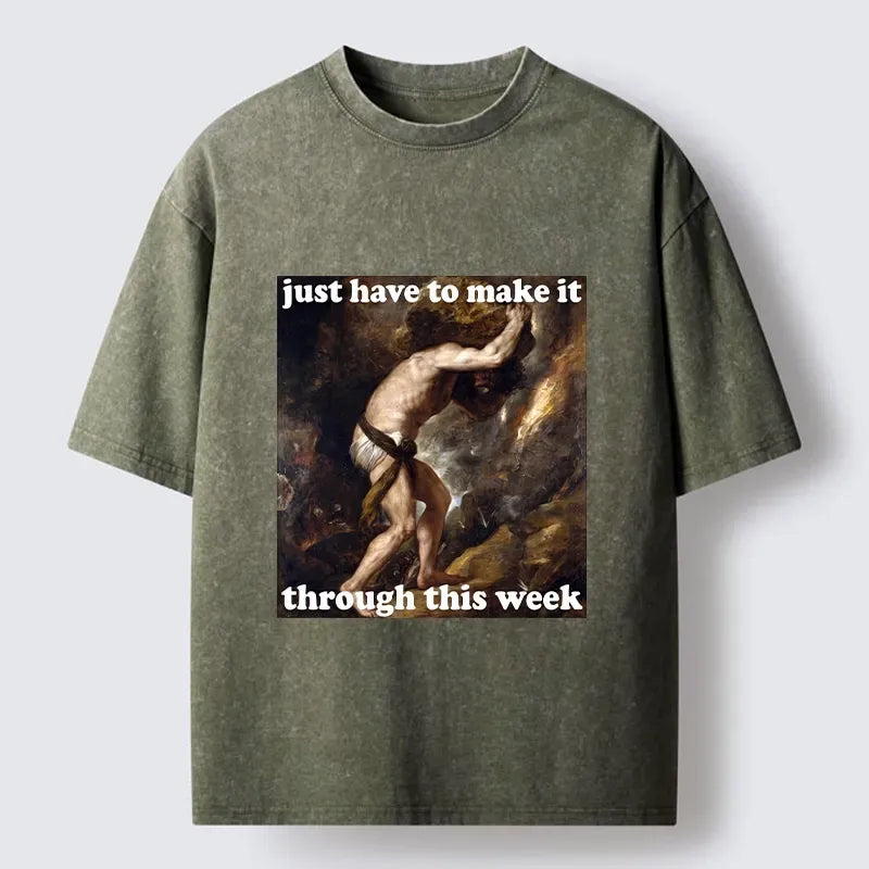 kyoto lion sisyphus t-shirt for busy week