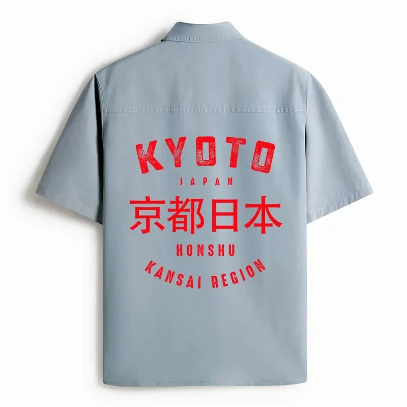 Japanese Vintage Work Shirt for Streetwear