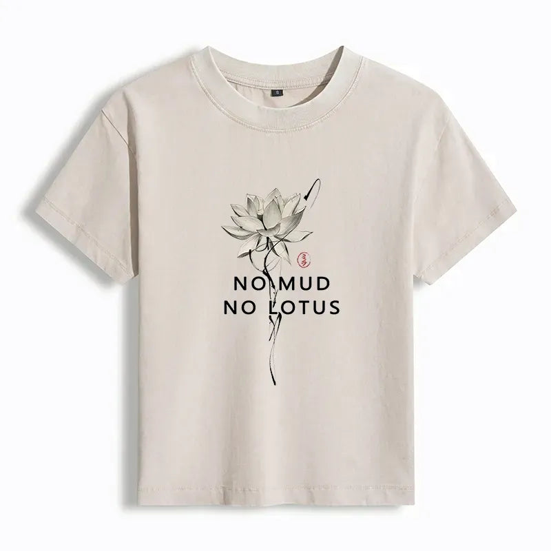 Japanese zen lotus women's t-shirt on sale