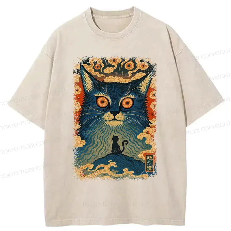 vintage japanese soul cat t-shirt on sale