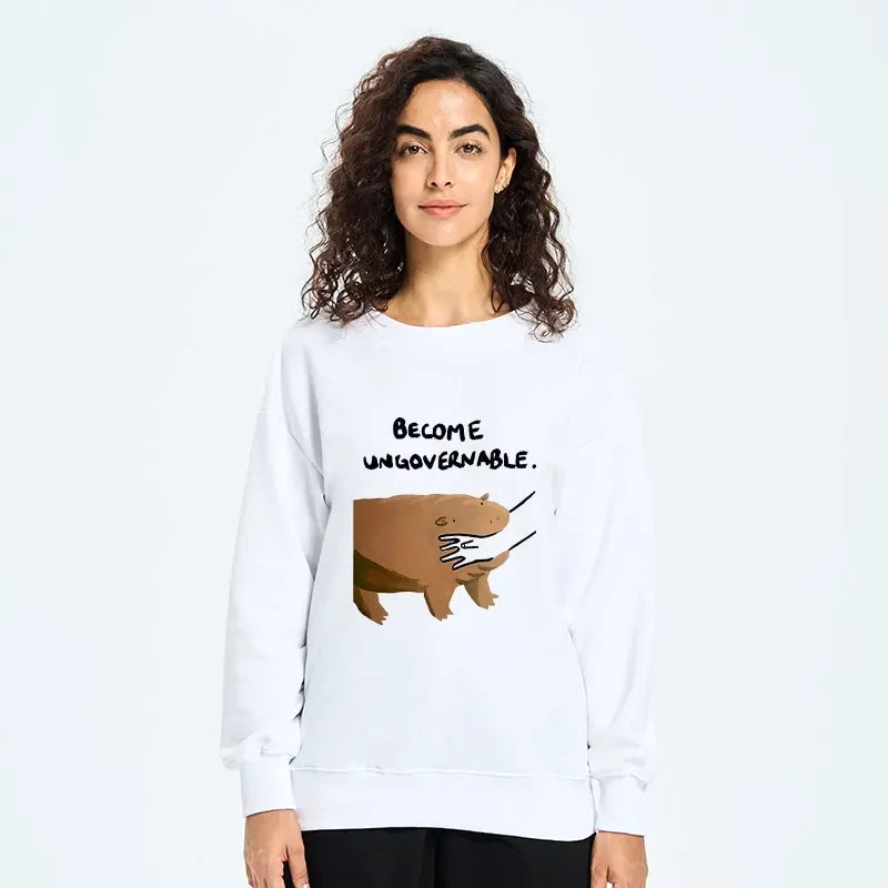 Funny Moo Deng Bites Someone's Arm Sweatshirt