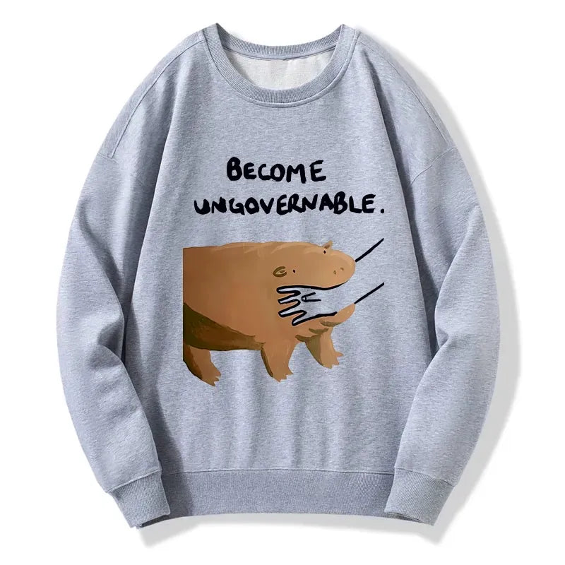 Moo Deng Japanese Classic Sweatshirt for Daily Wear