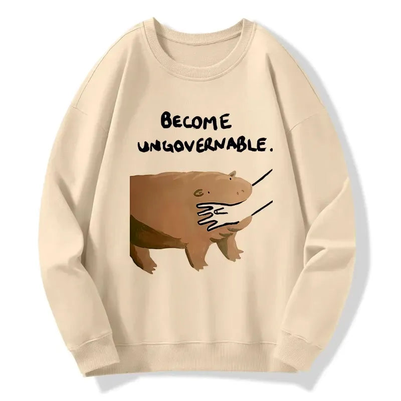 Kyoto-Lion Moo Deng Bites Someone's Arm Classic Sweatshirt