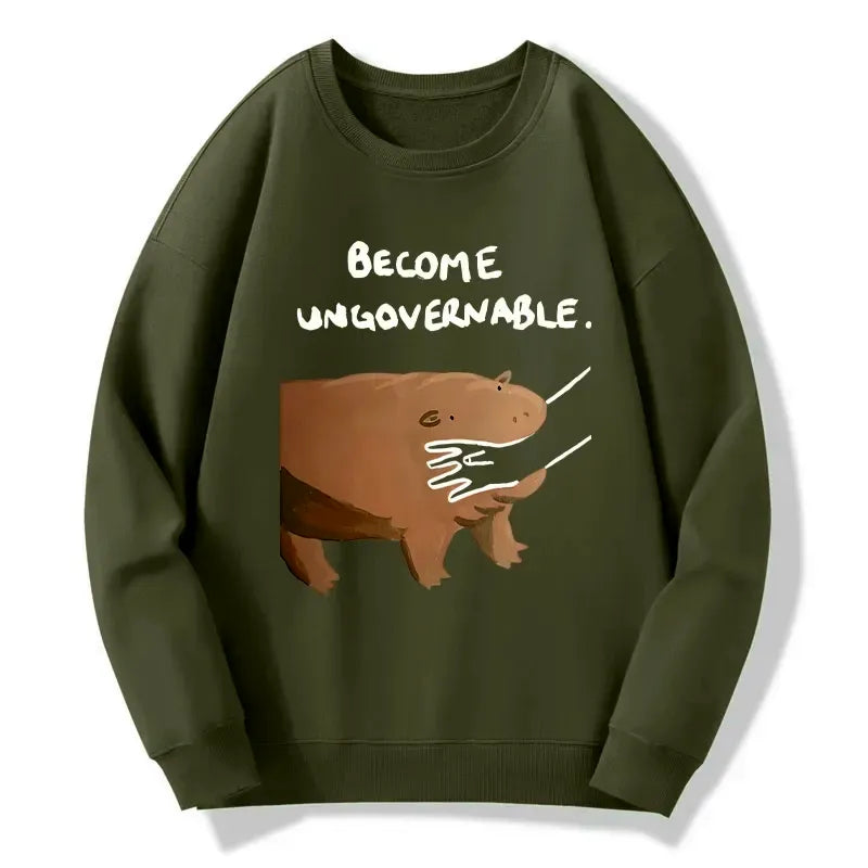 Funny Moo Deng Bites Someone's Arm Sweatshirt