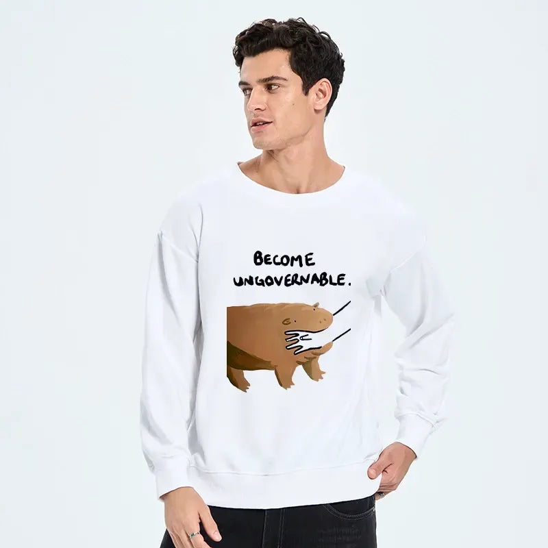 Funny Moo Deng Bites Someone's Arm Sweatshirt