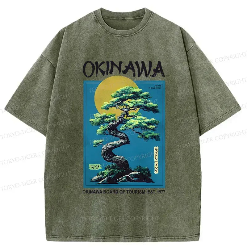 Kyoto-Lion Vintage Japanese Bonsai Washed T-Shirt
