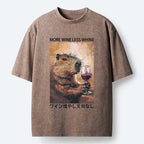 Japanese Vintage Washed T-Shirt for Daily Wear