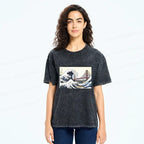 golden gate bridge ukiyo-e wave t-shirt