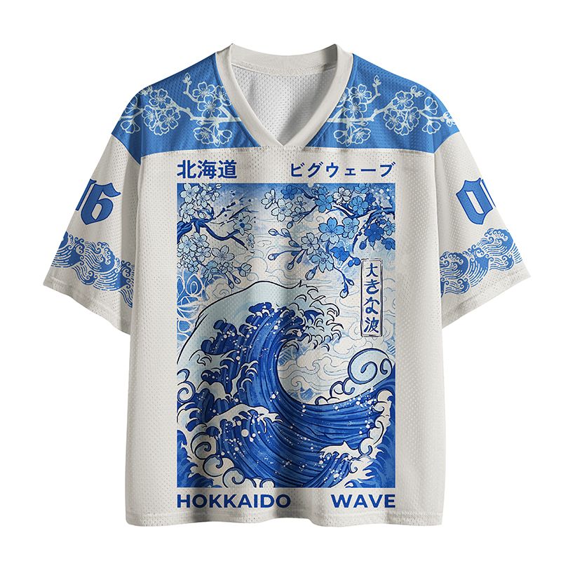 Blue Wave Unisex Mesh Jersey Breathable