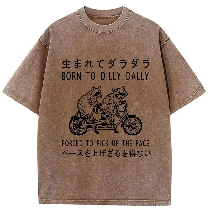 Kyoto-Lion Born To Be Aimless Washed T-Shirt