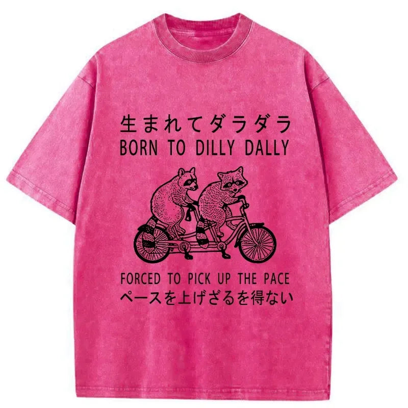 Kyoto-Lion Born To Be Aimless Washed T-Shirt