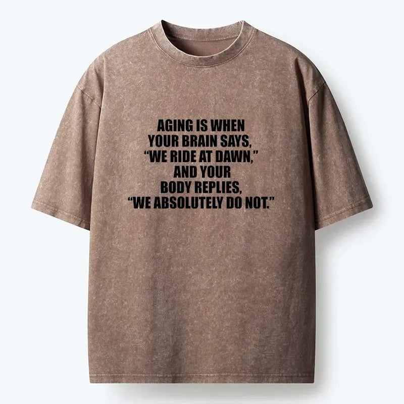Funny Aging Brain Japanese T-Shirt Gift Idea