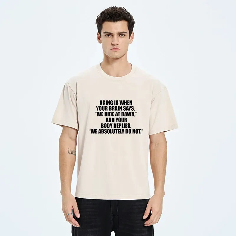 Kyoto Lion Washed Unisex T-Shirt for Daily Wear