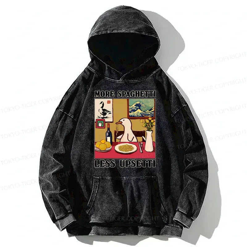 Kyoto-Lion More Spaghetti Less Upsetti Goose Washed Hoodie