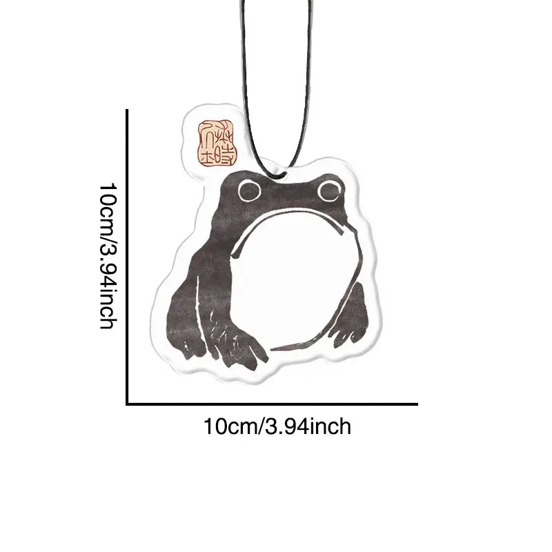 Kyoto-Lion Matsumoto Hoji Woodblock Print Frog Car Air Freshener