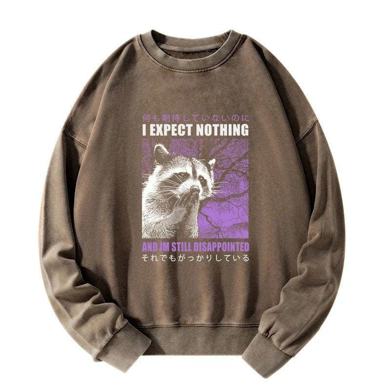 disappointed raccoon sweatshirt funny gift for him