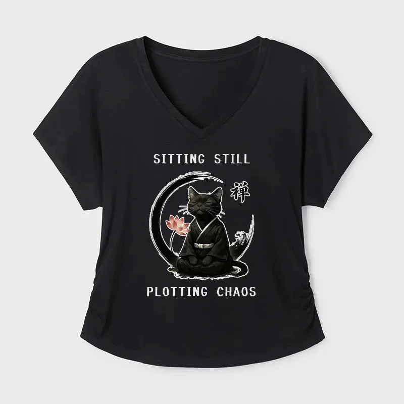 Calming Zen Cat Funny T-Shirt