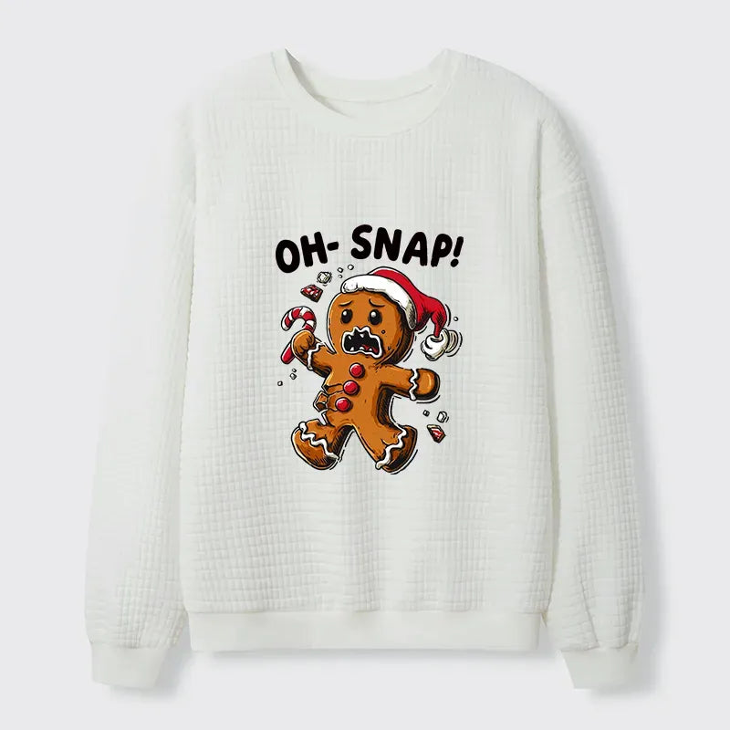 Unisex Waffle Sweatshirt for Holiday Party