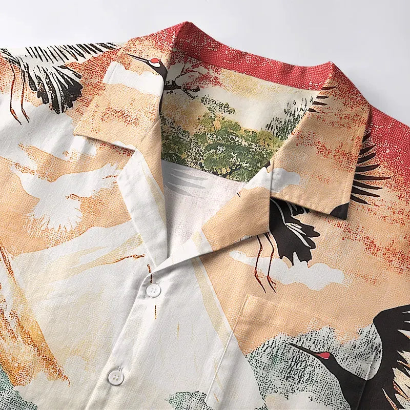 Japanese Aloha Shirt for Vacation