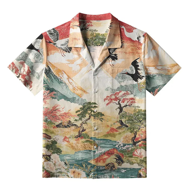 Unisex Cotton Hawaiian Shirt for Daily Wear