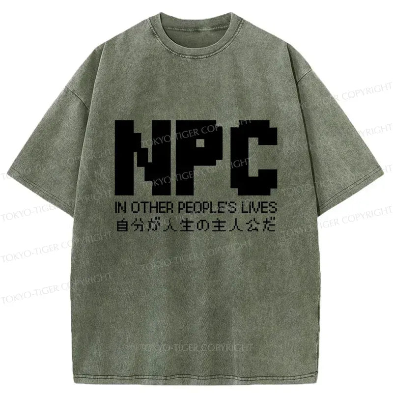 Kyoto Lion Washed T-Shirt for Daily Wear