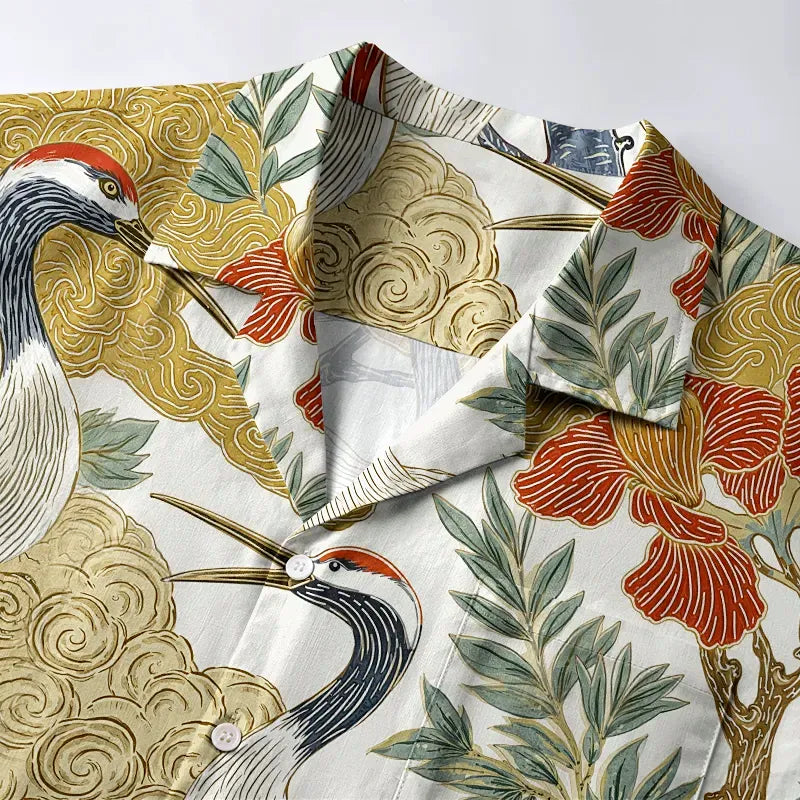 Kyoto Lion Hawaiian Shirt for Vacation