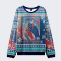 Kyoto-Lion Ukiyoe Rabbit Ride Carp Streamer Ugly Sweatshirt