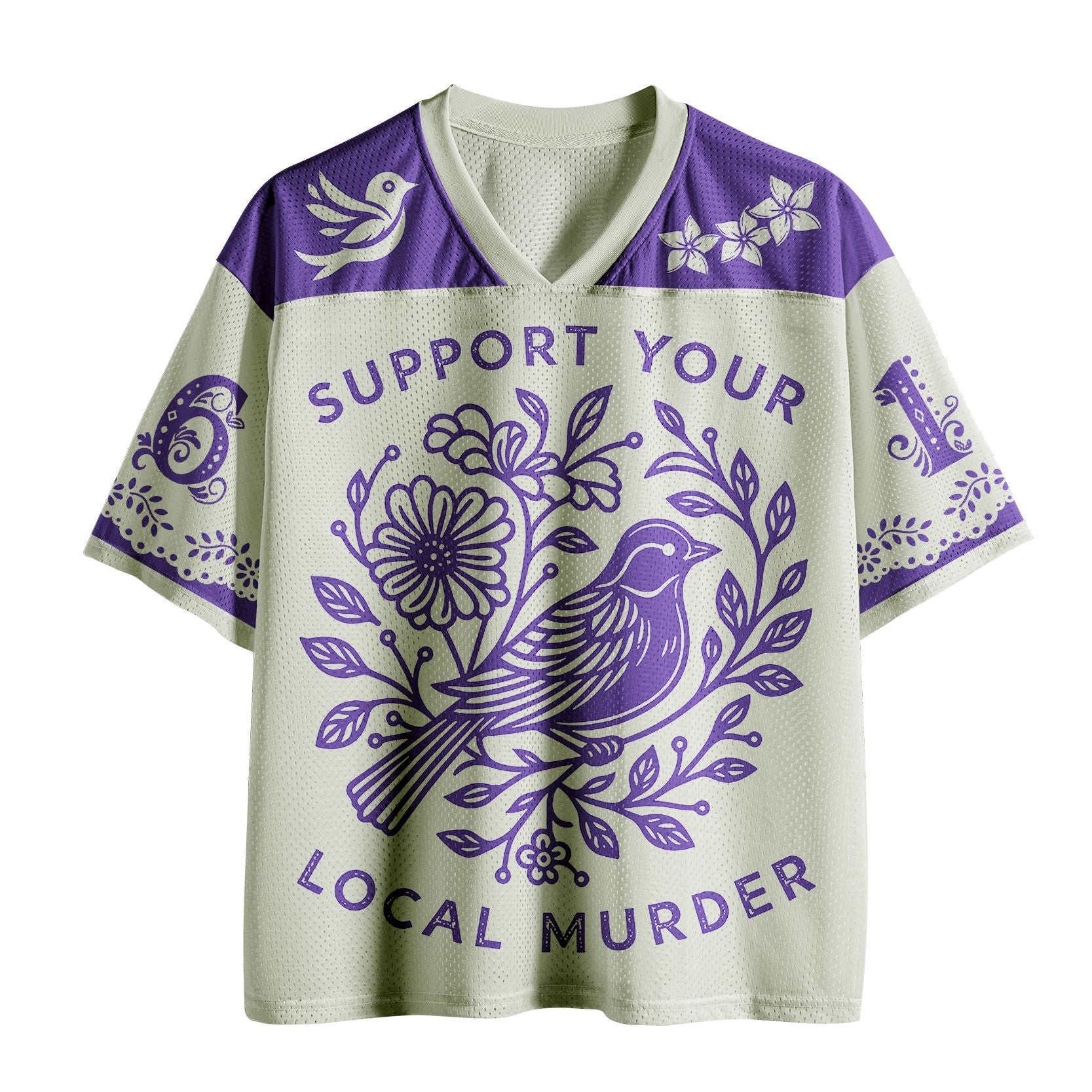 Kyoto-Lion Support Your Local Murder Mesh Jersey