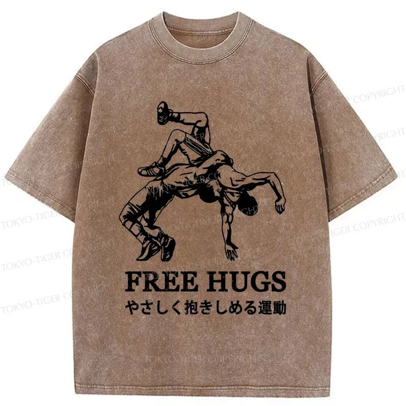 Japanese Jiu-Jitsu Washed T-Shirt for Streetwear