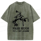 Kyoto-Lion Interesting Jiu-Jitsu Washed T-Shirt
