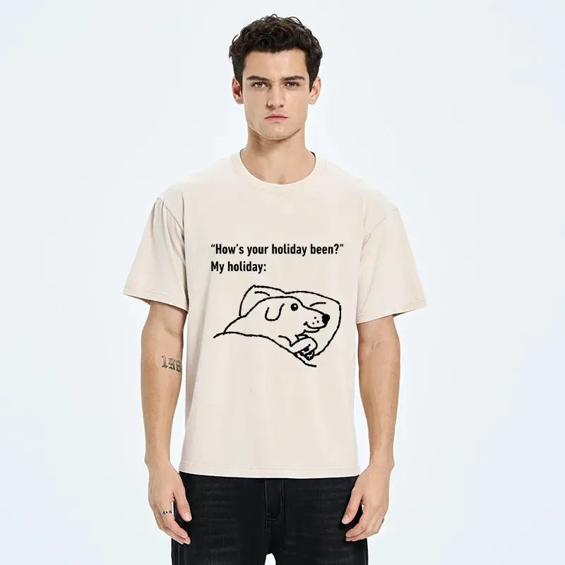 Kyoto-Lion Japanese Vintage T-Shirt for Gift