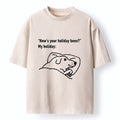 Tired Dog Washed T-Shirt for Daily Wear