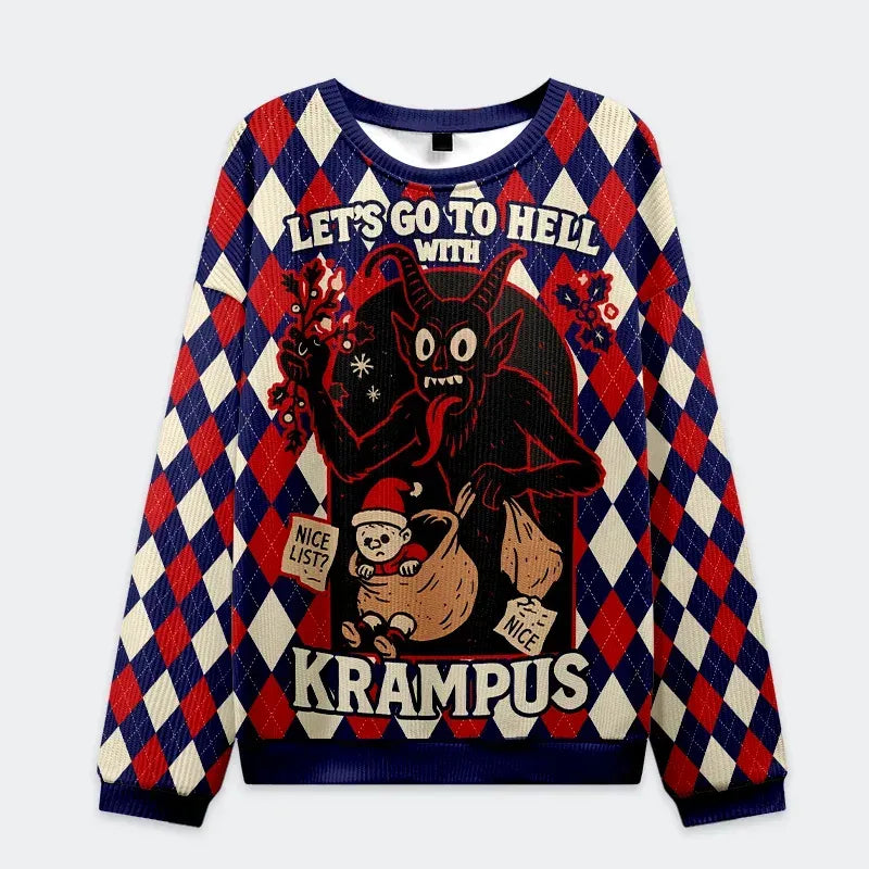 Kyoto Lion Krampus Sweatshirt for Holiday Party