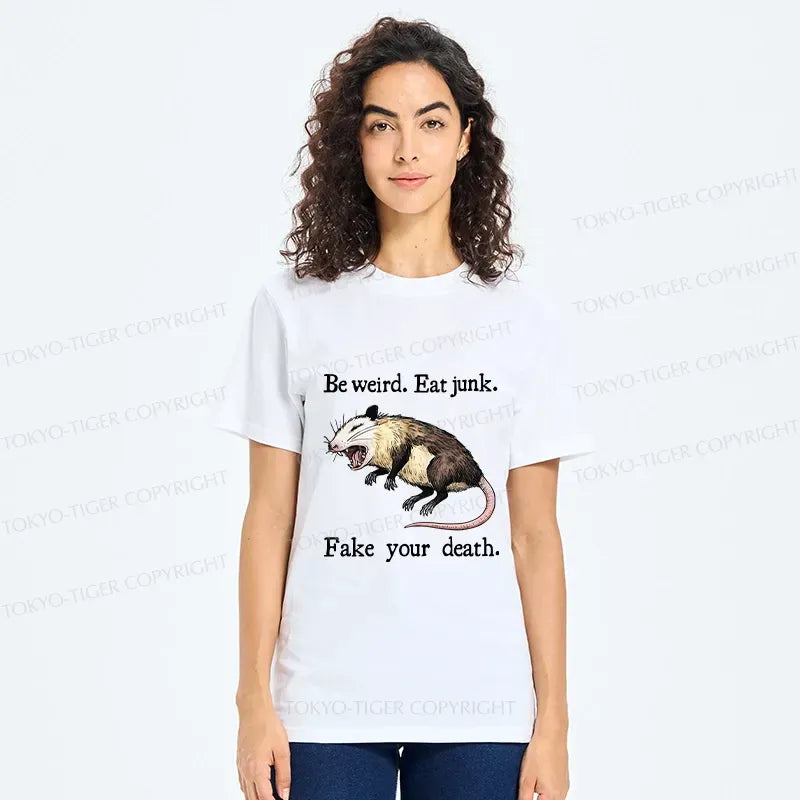 Unbothered Possum Tee for Anime Convention
